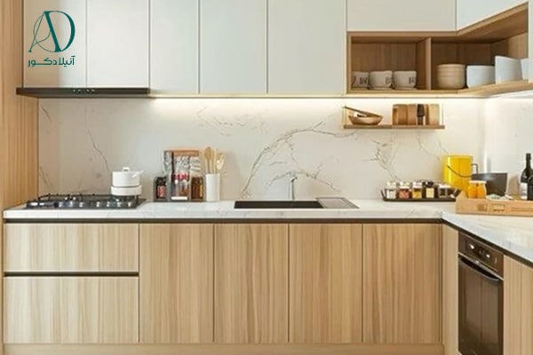 کابینت سفید آشپزخانه