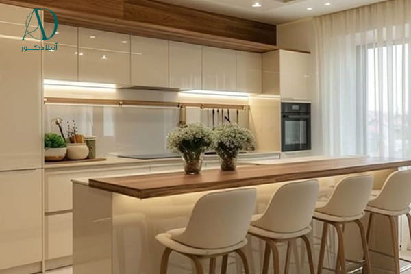 کابینت لمی گلاس براق